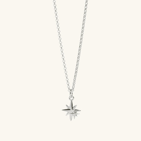 Mother and Child Mini Necklace Silver